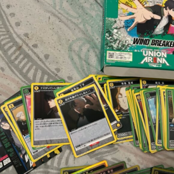 Wind Breaker Union Arena Trading Card Game Lot of 120 Cards w/ Box Bandai Namco - Picture 4 of 4